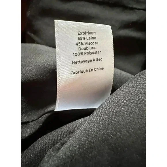 TALBOTS NWT $99 Black White Buffalo Plaid Lined Wool Blend Skirt Women's Size 8 - Picture 11 of 12